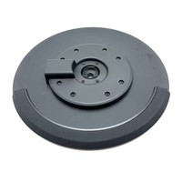 11-inch Double-zone Semi-enclosed Rubber Cymbal Expansion Kit Includes Bracket Connecting Wires for Electronic Drums.
