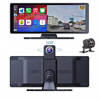 Écran intelligent Carplay & Android Auto pour voiture, enregistrement double 4K, navigation DVR pour lecteur universel