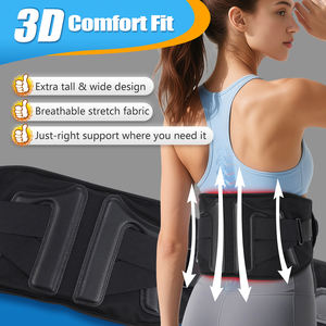 Sabuk pemanas punggung nirkabel, harga pabrik 660nm 850nm NIR getaran pijat Lumbar terapi cahaya merah pemijat dukungan pinggang - Product Image 6