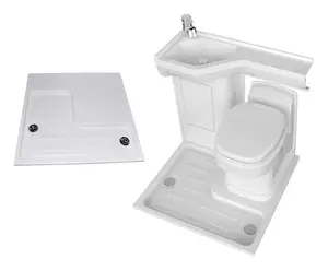 Easy-to-Clean Shower & Toilet Base Pan Platform with Anti-Odor Durability for Vacuum Forming on Sailboat & Recreational Vehicle