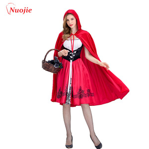 Cosplay Costume di Halloween Per Adulti Cosplay Abiti Up Poco Cappuccio di Guida <span class=keywords><strong>Rosso</strong></span>// - Product Image 5
