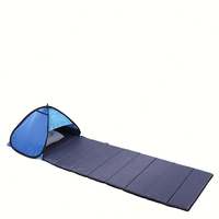 Banc de patio pliable d'extérieur pour le camping, la détente, les voyages, chaise longue portable avec pare-soleil, lit réglable pour hôtel et villa