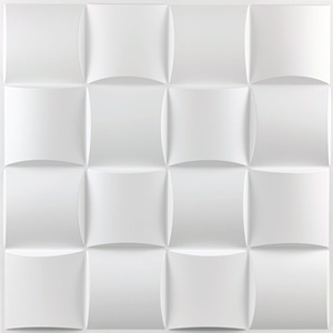 Panel de pared de PVC estéreo 3D al por mayor transfronterizo, pegatina de pared de fondo impermeable fácil de instalar para decoración de apartamentos - Product Image 2