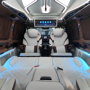 Conversion intérieure arrière de <span class=keywords><strong>luxe</strong></span> pour <span class=keywords><strong>Mercedes</strong></span> V260 VIP <span class=keywords><strong>Van</strong></span> Dingkong, sièges capitaine en cuir sur mesure, éclairage d'ambiance, plafond étoilé. - Product Image 1