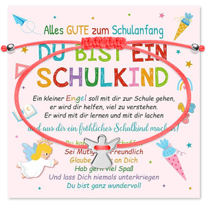 Pulsera ajustable B22T para niños con diseño <span class=keywords><strong>de</strong></span> ángel trenzado, chapada en plata, <span class=keywords><strong>de</strong></span> acero inoxidable, con dije <span class=keywords><strong>de</strong></span> ángel guardián, para <span class=keywords><strong>la</strong></span> vuelta al cole, <span class=keywords><strong>amistad</strong></span> - Product Image 2