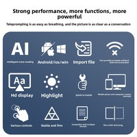 [Teleprompter Intelligente AI con Lettura Vocale] JiaShiYing JS20Plus per Fotocamera DSLR, Schermo Grande da 20 Pollici, Controllo Wireless Professionale