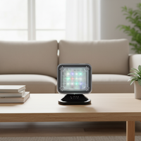 HILYNN FT-1 Lampe de sécurité domestique à 4 modes, anti-effraction, simulateur de lumière LED TV, capteur crépusculaire, minuterie, en plastique
