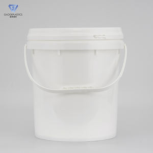 16 لتر PP قابلة للتخصيص مع غطاء ، دلاء دائري من الدرجة الغذائية بمقبض للطلاء - Product Image 6