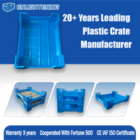 Caisse d'élevage de crickets en plastique sur mesure 600x400x230mm, empilable, en PP, vente en gros