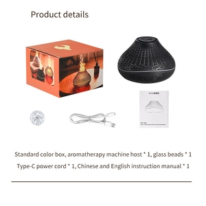 <span class=keywords><strong>Diffuseur</strong></span> d'aromathérapie à flamme réaliste, humidificateur à flamme multicolore pour la maison et le bureau - Product Image 6