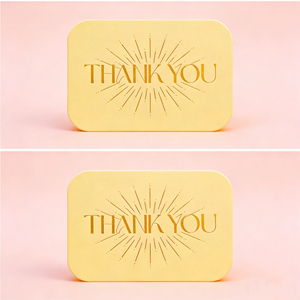 Tarjetas de Felicitación de Papel Artístico Personalizadas con Acabado de Cartón Corrugado para Agradecimiento e Invitaciones - Product Image 4