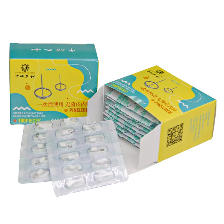 Chinese medicine therapy 100pcs medical single use intradermal acupuncture needles