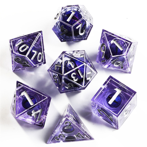 Mini planète jeux <span class=keywords><strong>de</strong></span> bureau personnalisés Dragon Dungeon <span class=keywords><strong>jeu</strong></span> <span class=keywords><strong>de</strong></span> dés en résine polyédrique à noyau liquide motif d'impression à bords pointus mdn RPG dés - Product Image 1
