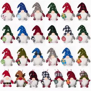 Juego de 24 Gnomos Navideños de Peluche, Adornos Colgantes de Tomte para Decoración de Árboles Navideños - Product Image 1