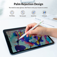 Stylet intelligent avec port de charge caché, pointe en aluminium, pointe remplaçable, autonomie de 10 heures pour iPad Air Mini Pro 2018-2025
