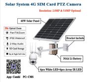 Viewbest 4G PTZ Speed Dome Caméra de sécurité Accessoires Énergie renouvelable 60W & 45W Panneau solaire Boîtier de surveillance de sécurité