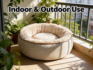 Lit <span class=keywords><strong>pour</strong></span> <span class=keywords><strong>chien</strong></span> et chat de haute qualité, durable, classique, confortable, avec coussin amovible, design solide, toutes saisons, bonne isolation - Product Image 4