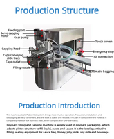 Machine numérique automatique de haute précision pour sachets préformés, pour liquides, pâtes, sauces, boissons, shampoings, huiles, en acier inoxydable 304, 10-30