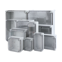 Boîtier de jonction étanche IP67 en ABS MythEle avec couvercle transparent, boîtier électrique extérieur, boîte de projet électronique, plusieurs tailles