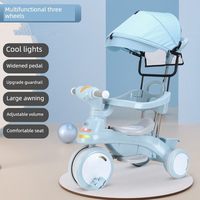 Tricycle pour enfants, poussette pour bébé, 1 à 6 ans, en plastique, fabriqué en Chine