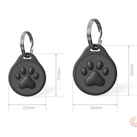 Etiqueta de Identificación GPS Antipérdida para Mascotas, Placa de Identificación con Código QR para Perros y Gatos, Material ABS