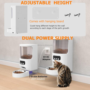 Distributeur automatique de nourriture sèche pour animaux de compagnie 5L avec contrôle intelligent par application WiFi, bol en acier inoxydable pour chien, distributeur automatique de nourriture pour chat avec caméra de vision nocturne HD - Product Image 6