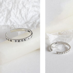 Anillo <span class=keywords><strong>vikingo</strong></span> de plata antigua para mujer, anillo de runas nórdicas, anillos de plata de ley 925 para mujer, joyería con palabra del <span class=keywords><strong>alfabeto</strong></span> clásico griego - Product Image 3