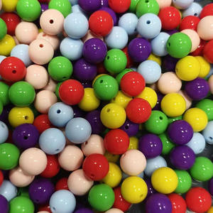 Gran Venta de cuentas de silicona brillante líquida de 15mm, cuentas sueltas de silicona redondas de varios colores para bolígrafos Diy, joyería, llavero, collares - Product Image 1