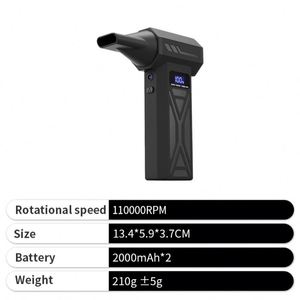 Nouveau ventilateur électrique portable 2026, 110 000 tr/min, souffleur puissant avec batterie de 4 000 mAh pour barbecue en extérieur - Product Image 2