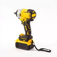 Perceuse-visseuse sans fil 4-en-1 améliorée, robuste, en acier inoxydable jaune, avec batterie au lithium, portable, pour la vente en gros