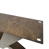 Pieds de meubles personnalisés Pieds de table en fonte laiton antique Pieds de table en forme de X Base en métal pour table à manger