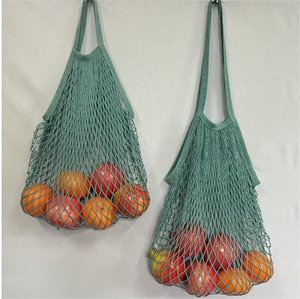 Bolsa de Compras de Malla de Algodón Ecológica, Bolsa de Mercado Tejida Reutilizable, Bolsas de Supermercado Plegables para Frutas y Verduras - Product Image 4