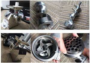 Электрический Свинина Куриное Мясо дорожный машина HR-8 коммерческое использование Мясорубка продукта полый конъюгированный силиконизированный полиэстер решений волокно машины машина для производства - Product Image 5