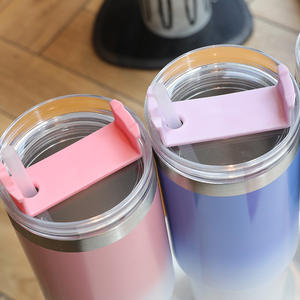 Taza de suministro de agua directa transfronteriza, coche de acero inoxidable irrompible, Pajita de vacío portátil de doble capa para exteriores Insula - Product Image 2