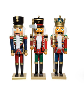 Bán Buôn Bằng Gỗ Giáng Sinh Trang Trí Tùy Chỉnh 12 Inches Solider <span class=keywords><strong>Nutcracker</strong></span> Cho Món Quà Giáng Sinh - Product Image 4