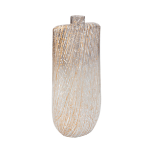 Vaso in Vetro Moderno a Righe con Dettagli Colorati per Soggiorno, Vaso Decorativo per Fiori - Product Image 3