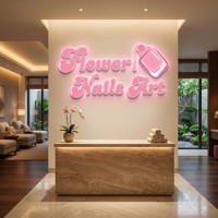 Enseigne lumineuse 3D LED personnalisée ZHILIN pour salon de manucure, bar, bureau, en métal et acrylique, avec caractères lumineux en plastique à éclairage frontal