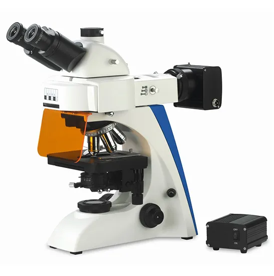 Microscope biologique fluorescent trinoculaire BS-2063FT(LED) de BestScope avec le filtre bleu