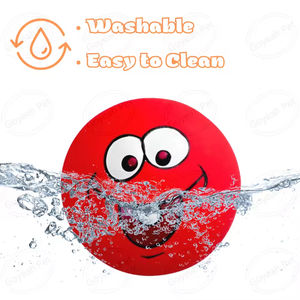 Nokta gülen yüz ifadesi ses lateks oyuncak eziyet dayanıklı karikatür Golden Retriever köpek özel Pet oyuncak toptan - Product Image 3