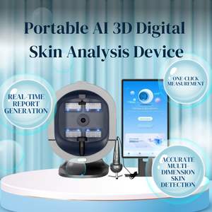 Analyseur de diagnostic du cuir chevelu et du visage, appareil de bureau avec <span class=keywords><strong>scanner</strong></span> facial complet, analyseur de peau numérique pour utilisation en salon, analyse de la peau par IA - Product Image 1
