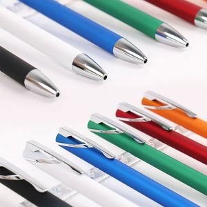 Promotional Custom Logo Custom Metal Aluminum Ballpoint <b>Pen</b> 1.0mm <b>Multi</b>-<b>Color</b> Rubber Coated Business Signature <b>Pen</b> Gifts - Product Image 4