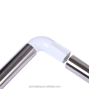 Tringle à <span class=keywords><strong>rideau</strong></span> de <span class=keywords><strong>douche</strong></span> moderne télescopique en forme de L Adhésif en forme <span class=keywords><strong>d</strong></span>'arc Coin universel à <span class=keywords><strong>angle</strong></span> droit Cloison de salle de bain <span class=keywords><strong>Douche</strong></span> élégante - Product Image 4