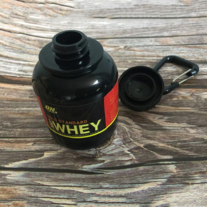 Logo personnalisé 5L Portable bouteille de protéine en poudre entonnoir à boire direct porte-clés motivateur pour salle de sport petit conteneur de médicaments - Product Image 5