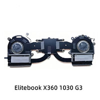 Refroidisseurs pour ordinateur portable HP Elitebook X360 1030 G3, ventilateur de dissipateur thermique ND55C02 DC05V 0.50A 17G03 17G04 L34272-001, 100% testé, expédition rapide