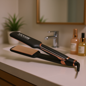 Plancha de Pelo Vevor de Titanio de 2 Pulgadas con Pantalla LCD, Doble Voltaje 110V 240V, Iones Negativos Infrarrojos, Placas de Turmalina - Product Image 2