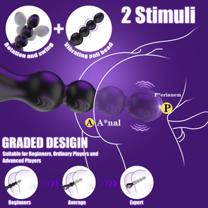 Вибрационные Силиконовые анальные бусины, 10-частотная стимуляция ануса, сверхдлинная пробка для ягодиц, мягкая пробка для глубоких упражнений - Product Image 3