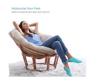 Calzino Spa in Gel idratante a 5 dita con oli essenziali per la riparazione delle dita dei talloni screpolate a secco calli cuticole piedi ruvidi pelli ammorbidiscono - Product Image 5