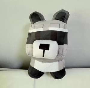 Peluche che trae ispirazione da giardino coltiva un peluche da giardino per animali di peluche grigio Super morbido procione giocattoli per bambini - Product Image 3