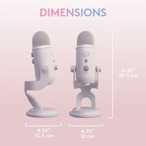 Logitech <span class=keywords><strong>Blue</strong></span> <span class=keywords><strong>Yeti</strong></span> Aurora USB Tarjeta de sonido incorporada Micrófono Juego de transmisión en forma de corazón Micrófono de voz - Product Image 6