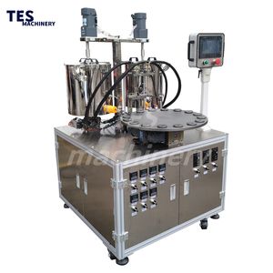 Relleno automático de cuatro colores <span class=keywords><strong>diferentes</strong></span>, patrón de pintura de flores, crema de agua, máquina de llenado de cojín de aire para cosméticos - Product Image 1